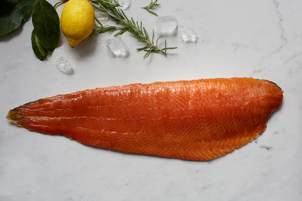 Christmas London Smoked Salmon Whole Fillet V-Cut (Vertically)